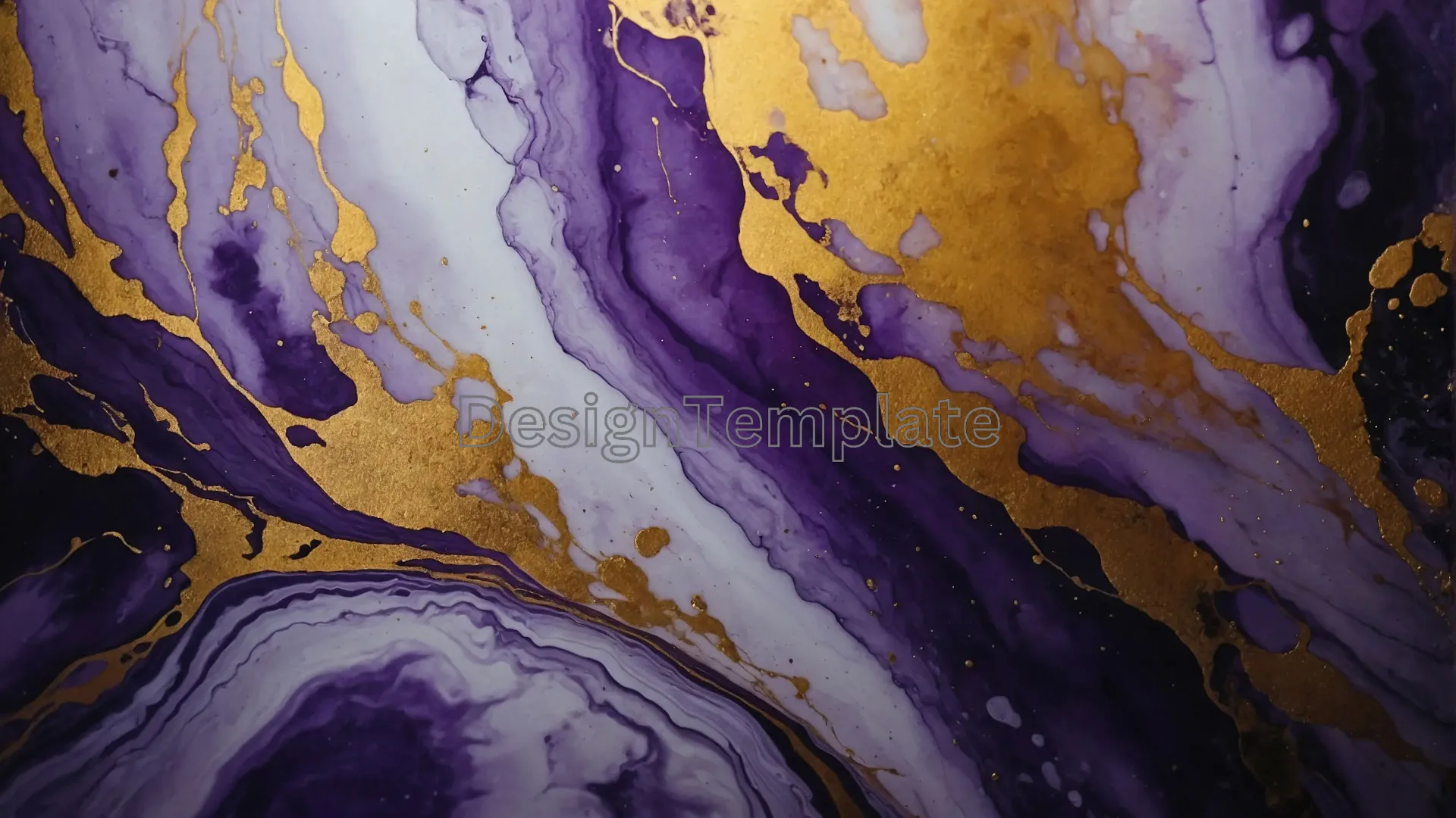 Fluidity Purple and Golden Marble Photo Background JPG